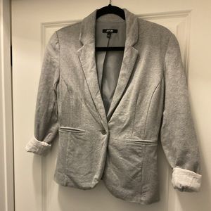 Apt 9 knit gray blazer with rolled up sleeves size s